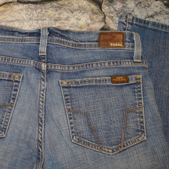 Fossil Women's Blue Boot Cut Jeans Size 28 - Picture 2 of 8